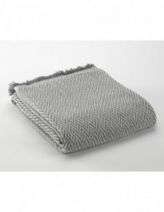 Colcha multiusos India gris