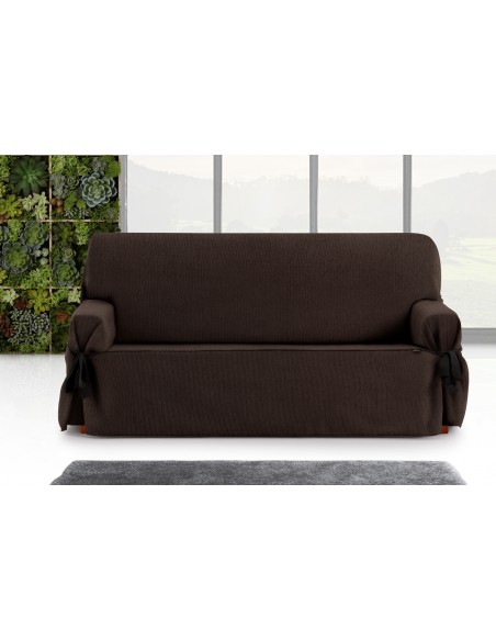 Funda universal de lazos 3 plazas - marrón