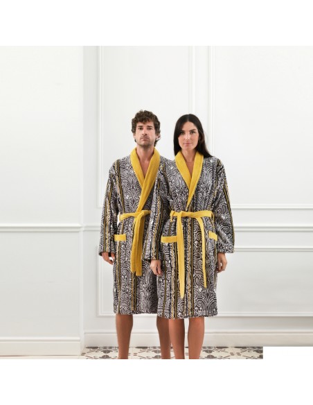 Albornoz Jacquard 100% algodón CANTÁBRICO