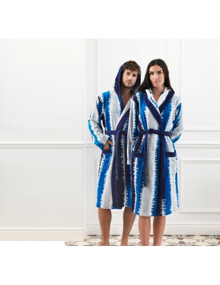 Albornoz jacquard 100% algodón PACÍFICO