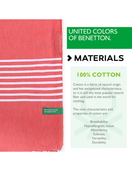 HAMMAN 170GSM 100%ALGODON ROJO CASA BENETTON