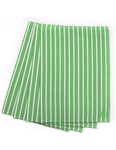 SET 4PC PAÑO COCINA 50X70CM 170GSM 100% ALGODÓN VERDE RAINBOW