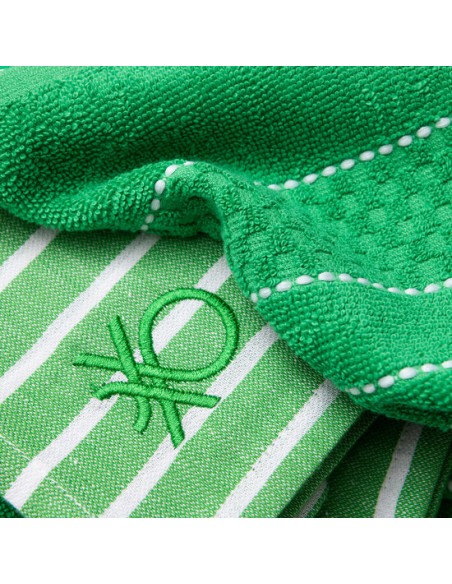 SET 3PC SERVILLETA Y PAÑO COCINA 100% ALGODÓN - VERDE
