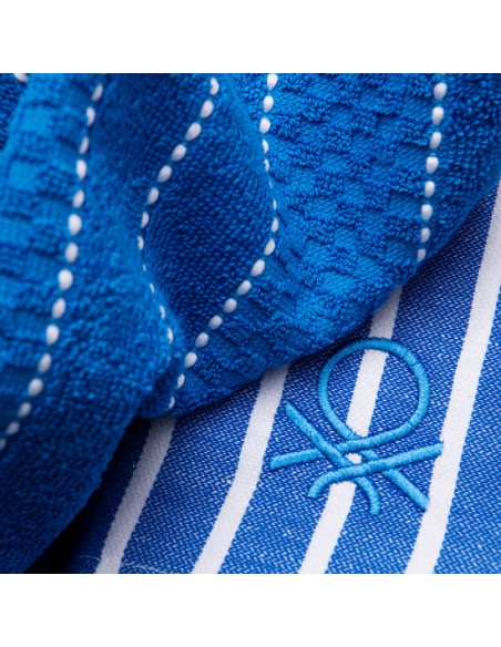 SET 3PC SERVILLETA Y PAÑO COCINA 100% ALGODÓN - AZUL