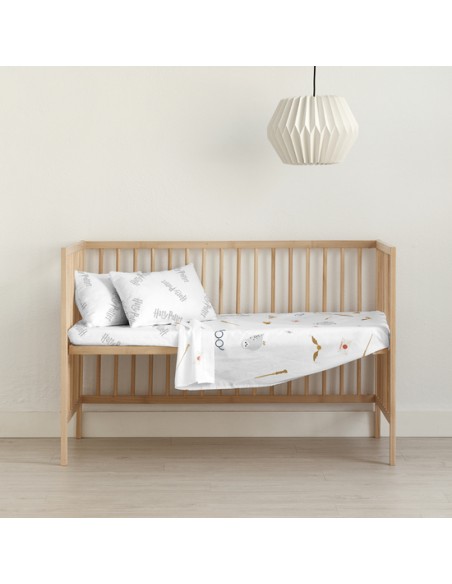 JUEGO DE SÁBANAS CON ALMOHADA Y BAJERA ESTAMPADAS 100% ALGODÓN MODELO HOGWARTS NORDIC PARA MAXICUNA