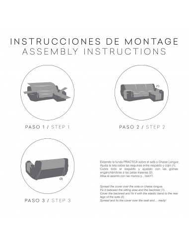 Funda de chaiselongue 240 derecha...