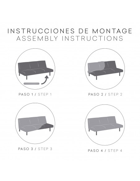 Funda sofá elástica 3 plazas TROYA crudo