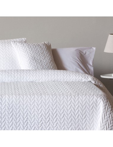 COLCHA JACQUARD -ESPIGA 01 - BLANCO