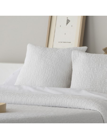 COLCHA JACQUARD -ZOE 01 - BLANCO