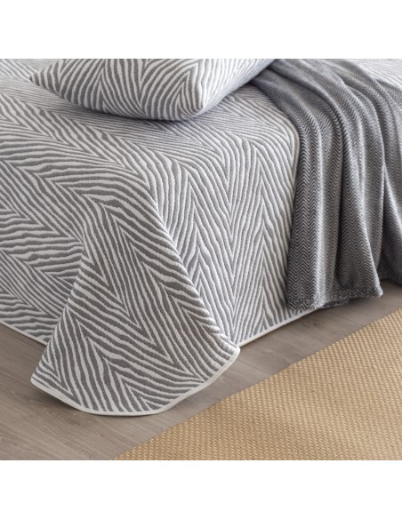 COLCHA -ZEBRA 26 - GRIS