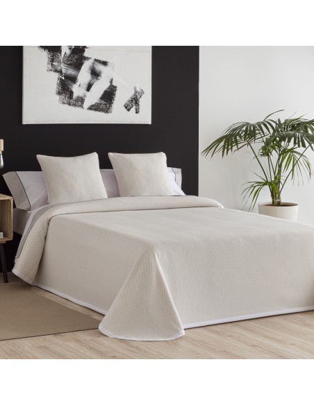 COLCHA JACQUARD -GISELA 15 - BEIGE