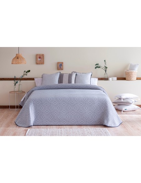 COLCHA JACQUARD VICAR GRIS