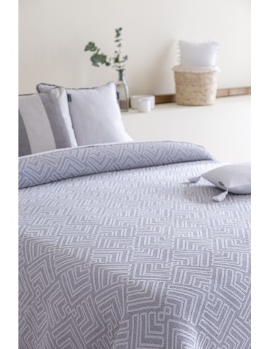 COLCHA JACQUARD VICAR GRIS