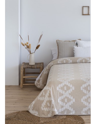 COLCHA JACQUARD VEJER BEIG