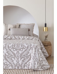 COLCHA JACQUARD ECIJA BEIG 2