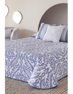 COLCHA JACQUARD ECIJA AZUL 2