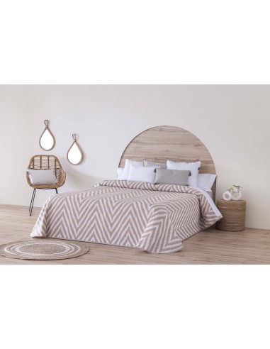 COLCHA JACQUARD ADRA BEIG